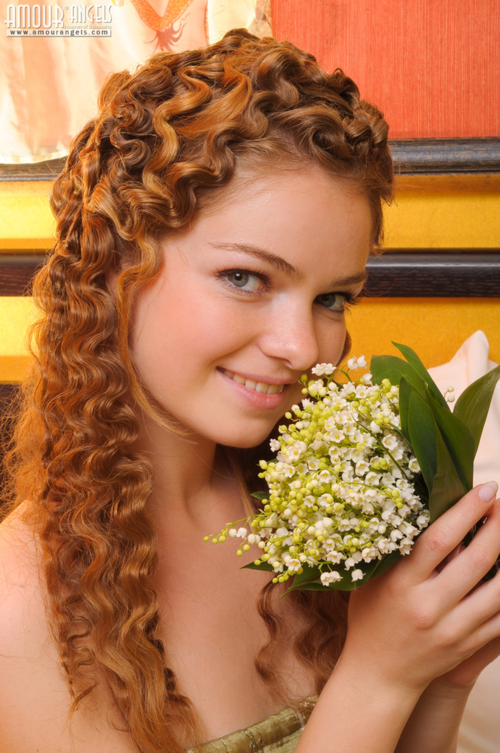 Curly Redhead Girl Strips 01