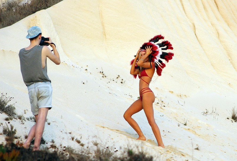Kimberley Garner Red Bikini 13