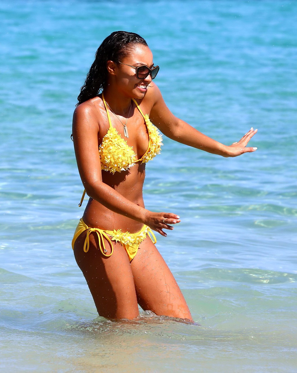 Leigh-Anne Pinnock On The Beach 06