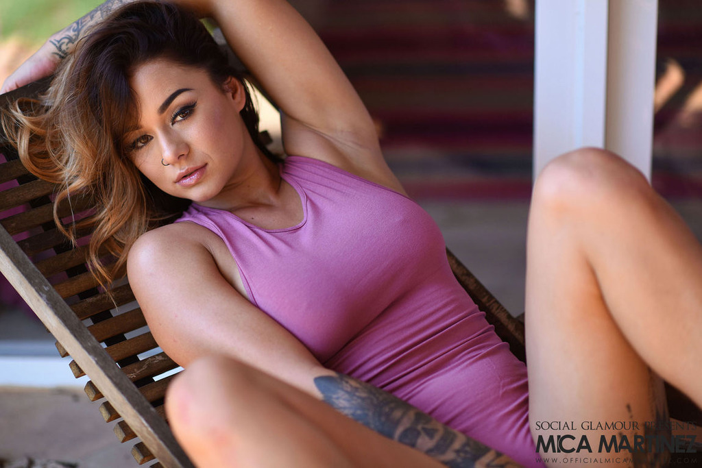 Tattooed Hottie Mica Martinez Uncovers Her Wares 12