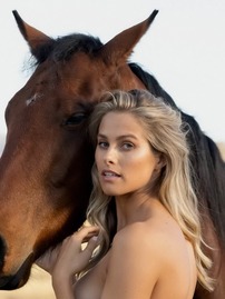 Natalie Roser Fully Naked Out On The Ranch