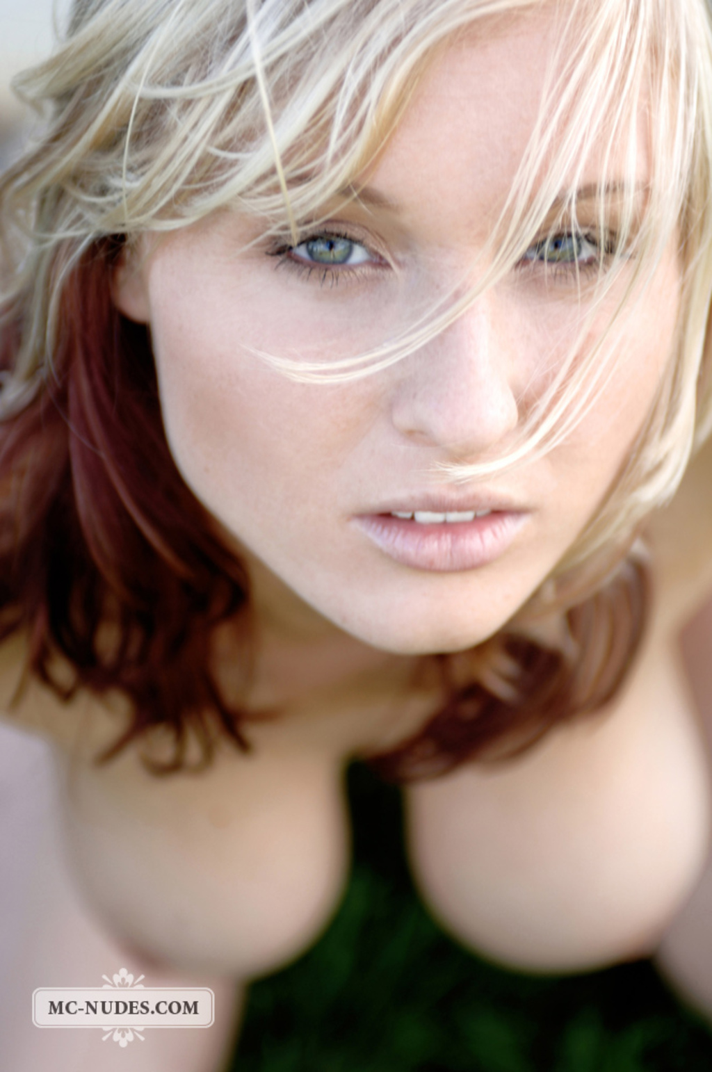 Micha Busty Blonde Babe Naked Outdoors 11