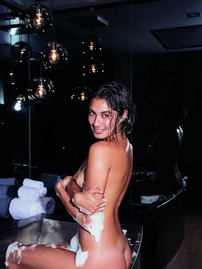 Skinny Hottie Strips Down In A Bathtub